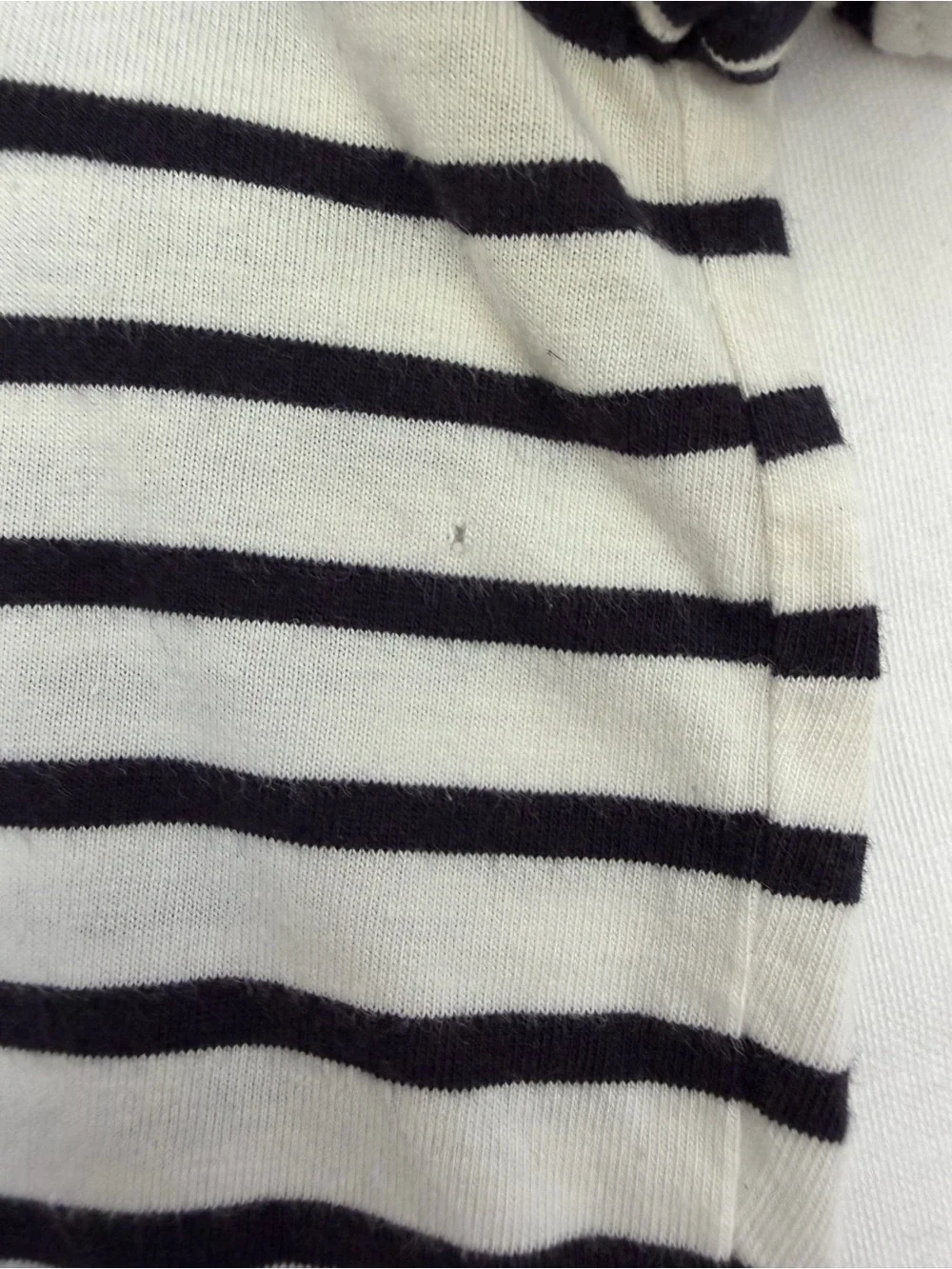 Boden Cream Supersoft Frill Detail T-Shirt (US 12)